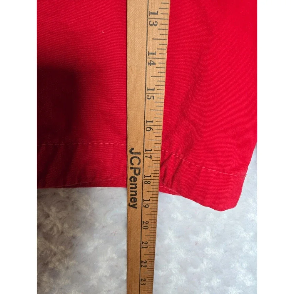 Abercrombie And Fitch Red Mens Shorts Size 34